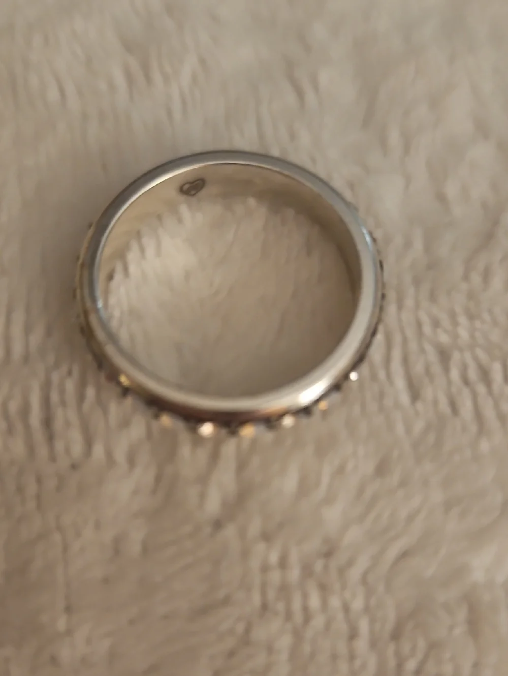 BRIGHTON Dainty Thin Stackable Crystal Eternity Band